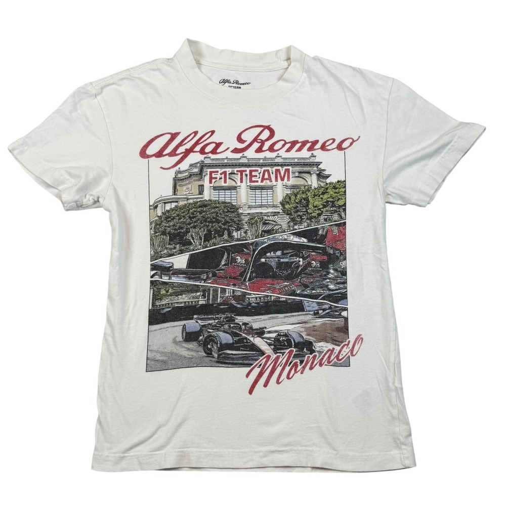 Alfa‎ Romeo F1 Team Monaco Graphic T Shirt White XS